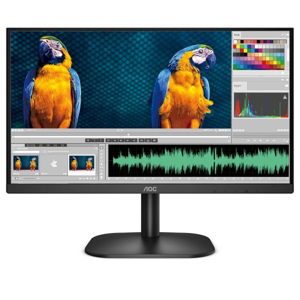 AOC 22B2HM 22 inch Monitor, Borderless Experience, VA Panel Monitor, Ultra Slim with HDMI Cable