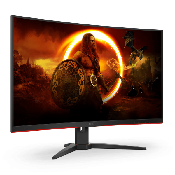 AOC 31.5' Curved 1ms 165Hz Full HD Free Sync Ultra Narrow Border Gaming Monitor