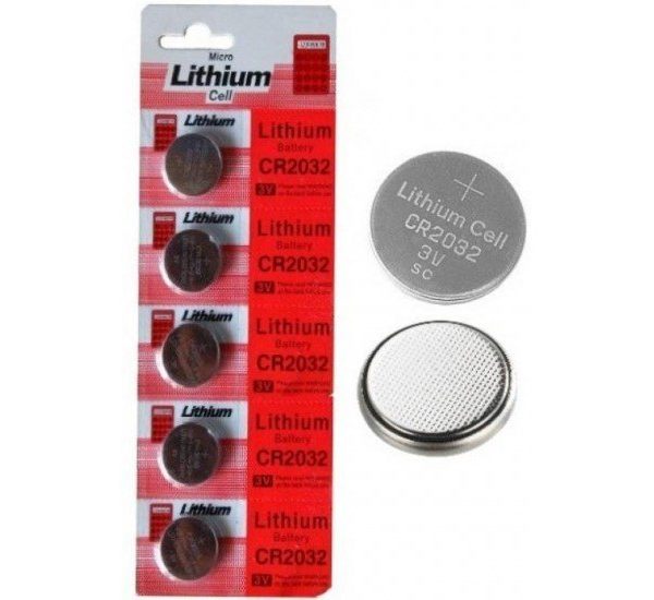 CMOS- CR2032 Coin Battery 3v ,Computer Motherboard CMOS Battery,PACK of 5