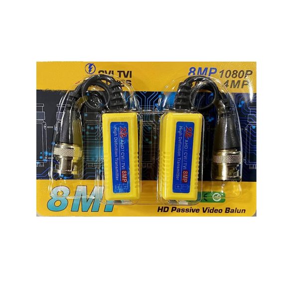 CCTV Passive Video Balun 8Mp/4K,  HD BNC Video Balun , Cctv, Streaming, Teaching, Video-Conference, Live Broadcasting,